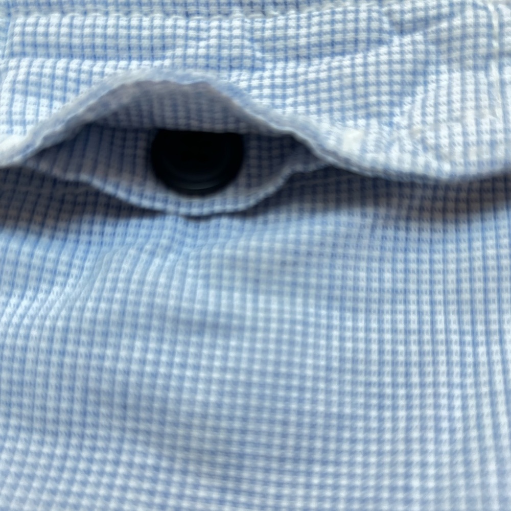 CHEROKEE SHORTS BOYS PLAID LIGHT BLUE AND WHITE - Picture 7 of 15